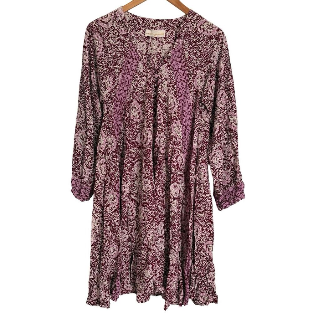Natalie Martin Floral Print Dress Women’s Sz XS Boho Fairy Cottagecore Prairie